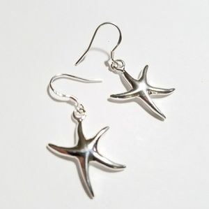 SS 925 Starfish Earrings. NEW